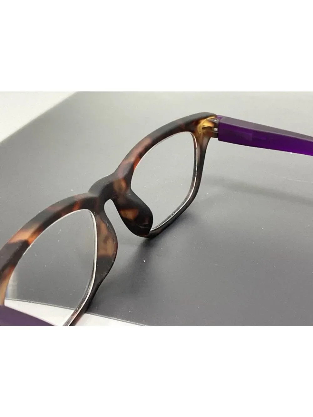 Peepers 884 Style One + 1.25 Reading Glasses Readers Tortoise Purple